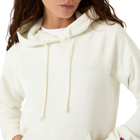 Bluza damska Champion Hooded Sweatshirt kremowa 118160 WW049