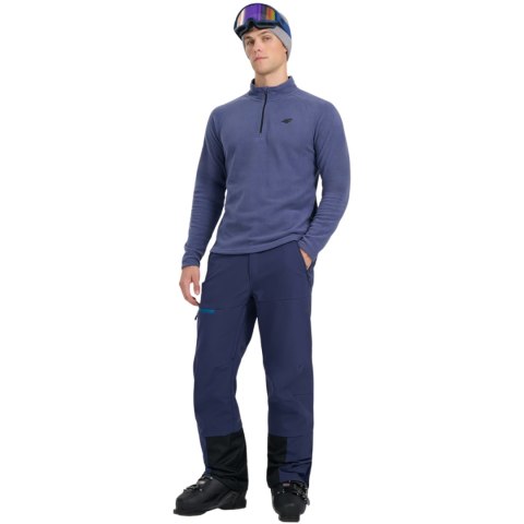 Bluza polarowa męska 4F M065 denim 4FWAW25UFLEM065 32S