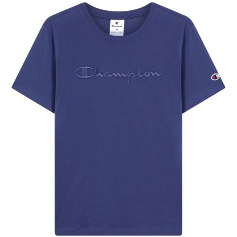 Koszulka damska Champion SS Tee niebieska 118382 BS200
