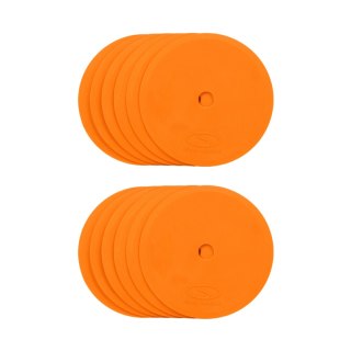 Znaczniki pola płaskie okrągłe Smj 12 szt. pomarańczowe ZPO-O