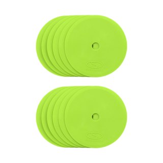 Znaczniki pola płaskie okrągłe Smj 12 szt. zielone ZPO-G