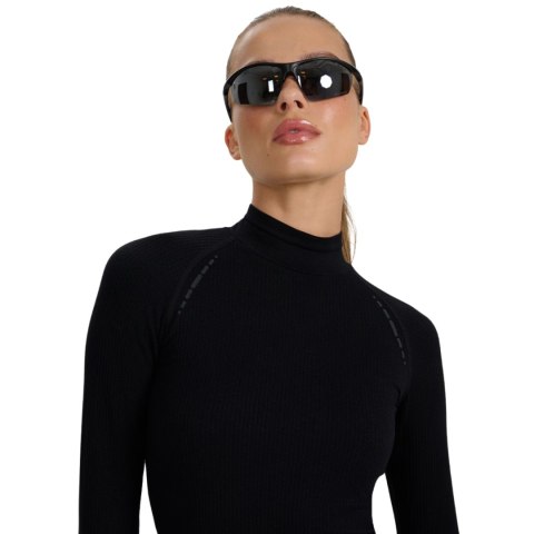 Koszulka damska longsleeve 4F F419 głęboka czerń 4FWAW25TFLOF419 20S