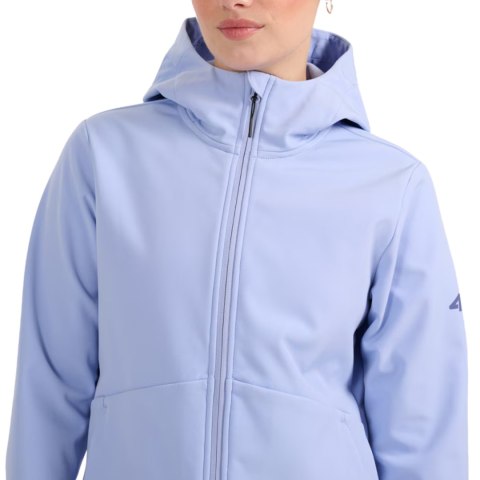 Kurtka damska softshell 4F F359 niebieska 4FWAW25TSOFF359 33S