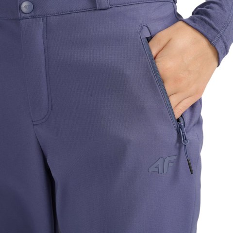 Spodnie trekkingowe damskie 4F softshell FNK F0988 denim 4FWAW25TFTRF0988 32S