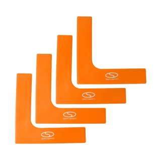 Znaczniki pola Smj płaskie - narożniki 25x25 cm 4 szt. pomarańczowe ZPN-O