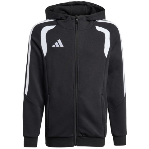Bluza dla dzieci adidas Tiro 26 League Sweat Full Zip Hoodie czarna KF3324