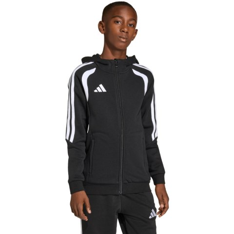 Bluza dla dzieci adidas Tiro 26 League Sweat Full Zip Hoodie czarna KF3324