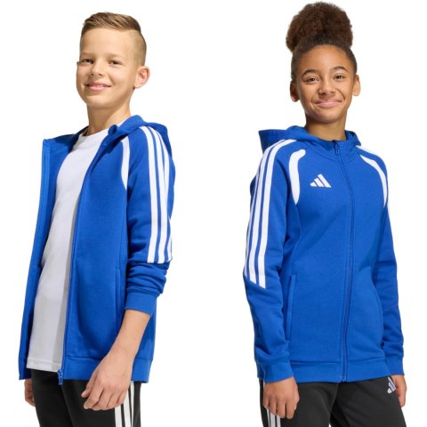 Bluza dla dzieci adidas Tiro 26 League Sweat Full Zip Hoodie niebieska KF9102