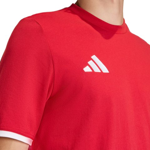 Koszulka męska adidas Entrada 26 Tee czerwona JZ6676