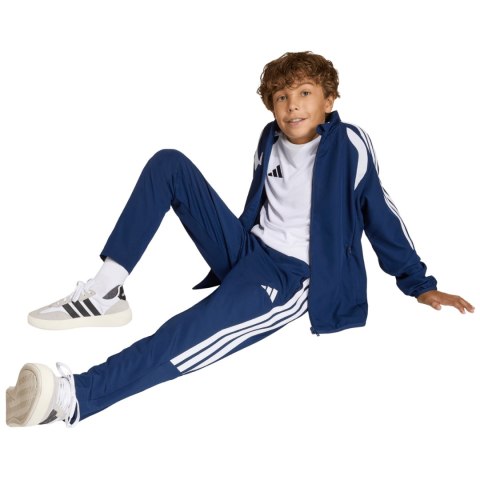Spodnie dla dzieci adidas Tiro 26 League Presentation granatowe JZ9052