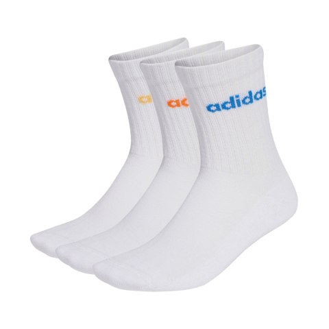 Skarpety adidas Linear Crew Cushioned Socks 3 Pairs białe KD1717