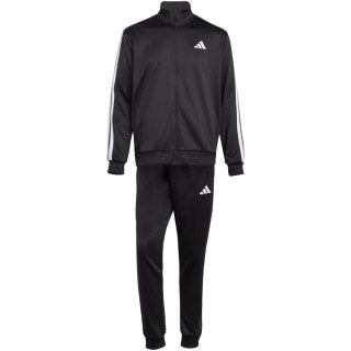 Dres męski adidas Sportswear Basic 3-Stripes French Terry czarny JC5375