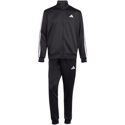 Dres męski adidas Sportswear Basic 3-Stripes French Terry czarny JC5375
