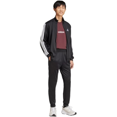 Dres męski adidas Sportswear Basic 3-Stripes French Terry czarny JC5375
