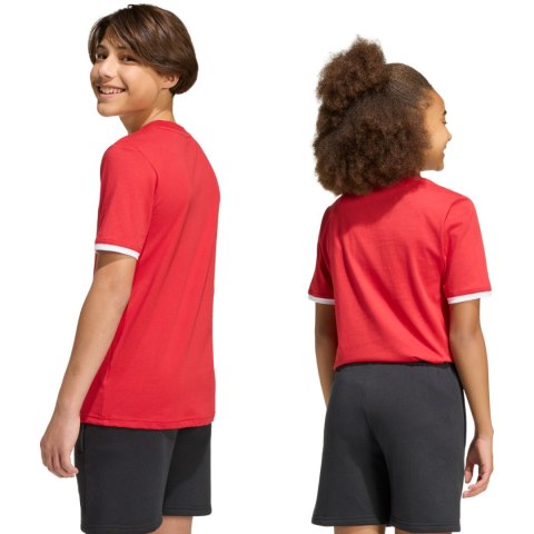 Koszulka dla dzieci adidas Entrada 26 Tee czerwona JZ6674