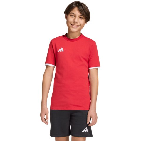 Koszulka dla dzieci adidas Entrada 26 Tee czerwona JZ6674