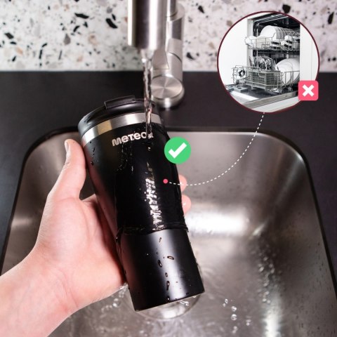 Kubek termiczny Meteor 480 ml czarny 17245