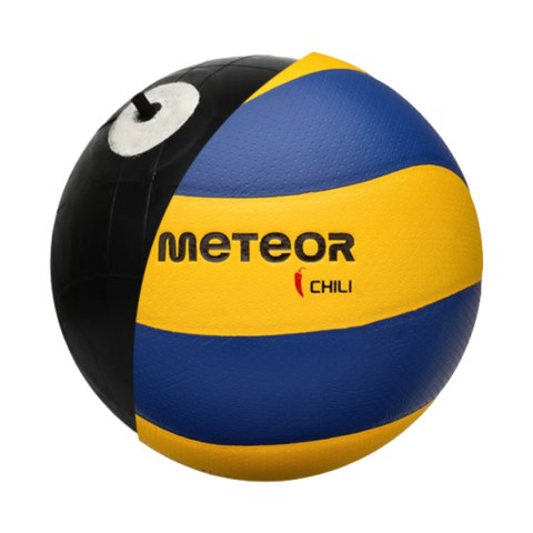 Piłka siatkowa Meteor Chili Pu żółto-niebieska 17407