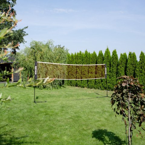 Siatka do badmintona, tenisa, siatkówki 3w1 + słupki Meteor 5.1 x 2.2 m 17602