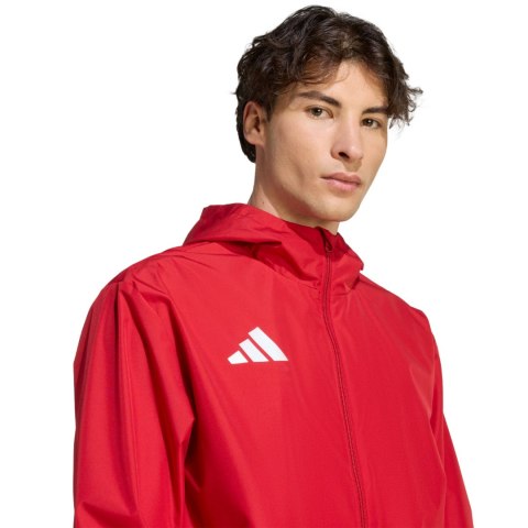 Kurtka męska adidas Entrada 26 All Weather czerwona JZ9100