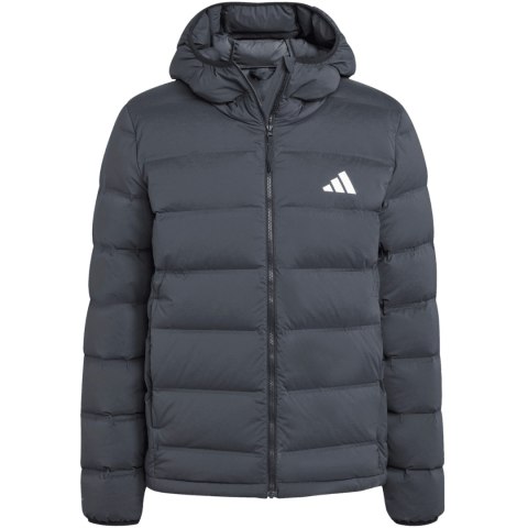 Kurtka męska adidas Helionic Climawarm Stretch Hooded Down czarna JN2114