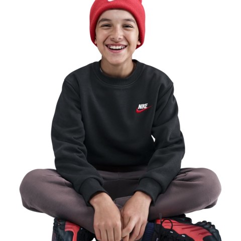 Bluza dla dzieci Nike Sportswear Club Fleece czarna FD3006 012