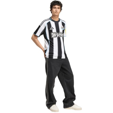 Koszulka męska adidas Newcastle United FC 25/26 Home biało-czarna JI7382