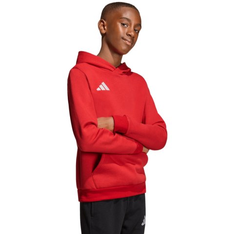 Bluza dla dzieci adidas Entrada 26 Hoody czerwona JZ6568