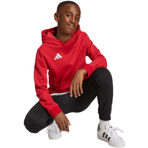 Bluza dla dzieci adidas Entrada 26 Hoody czerwona JZ6568