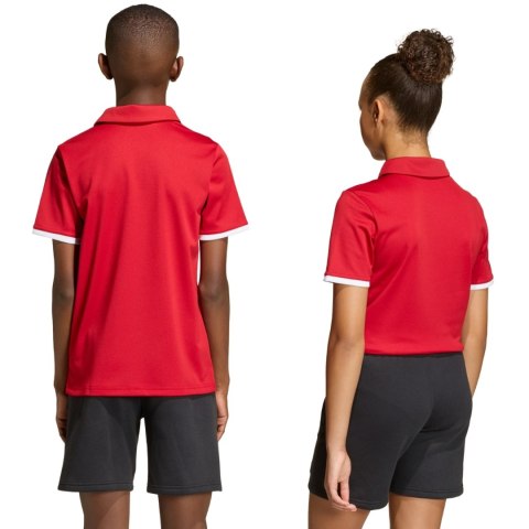 Koszulka dla dzieci adidas Entrada 26 Polo czerwona JZ6626