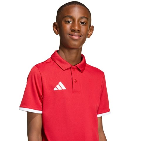 Koszulka dla dzieci adidas Entrada 26 Polo czerwona JZ6626