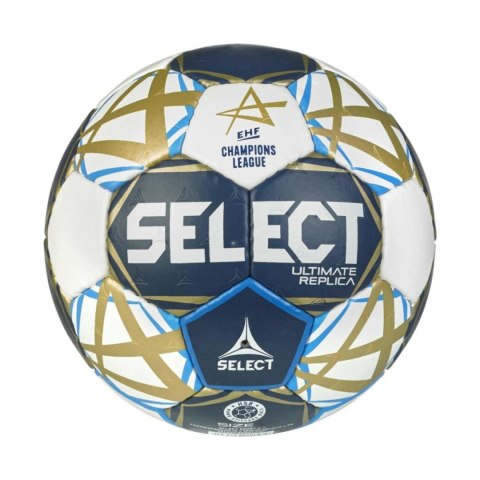 Piłka ręczna Select Ultimate Champions League Replica 1 v25 Official EHF biało-granatowo-złota 13519