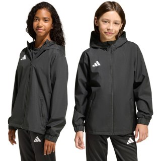 Kurtka dla dzieci adidas Entrada 26 All Weather czarna JZ9104