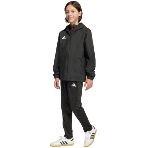 Kurtka dla dzieci adidas Entrada 26 All Weather czarna JZ9104