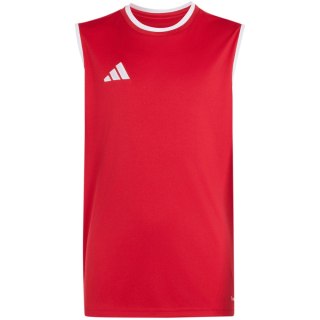 Koszulka dla dzieci adidas Entrada 26 Sleeveless Jersey czerwona KB3937
