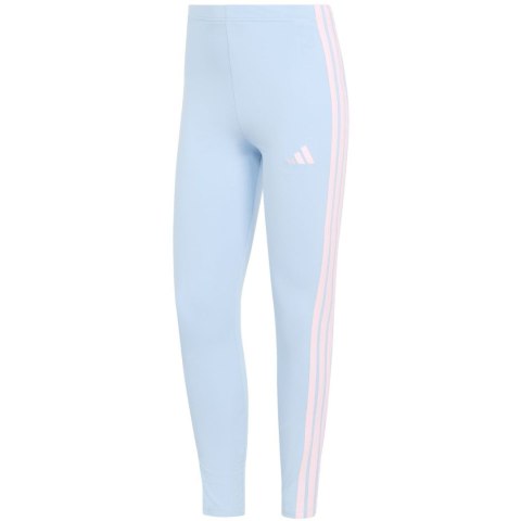 Legginsy damskie adidas Essentials 3-Stripes Cotton błękitne KD2352