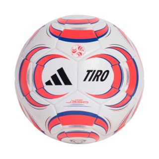 Piłka nożna adidas Tiro League J350 biało-pomarańczowa JW1525