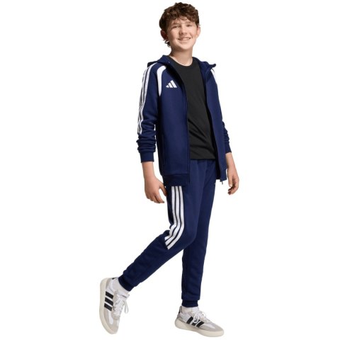 Bluza dla dzieci adidas Tiro 26 League Sweat Full Zip Hoodie granatowa KF3322