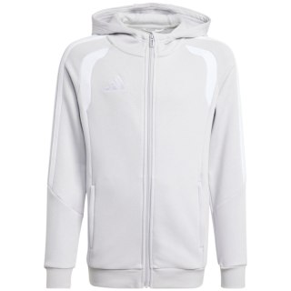 Bluza dla dzieci adidas Tiro 26 League Sweat Full Zip Hoodie szara KF3323