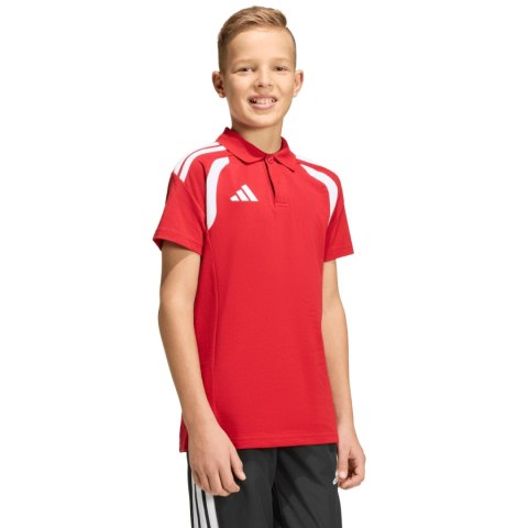 Koszulka dla dzieci adidas Tiro 26 League Polo czerwona KF3408