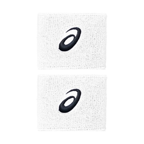 Frotka na rękę Asics Wrist Band 2 szt. biała 3043A143 100