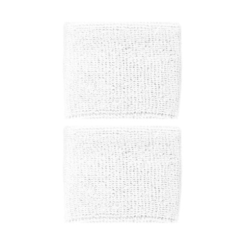 Frotka na rękę Asics Wrist Band 2 szt. biała 3043A143 100