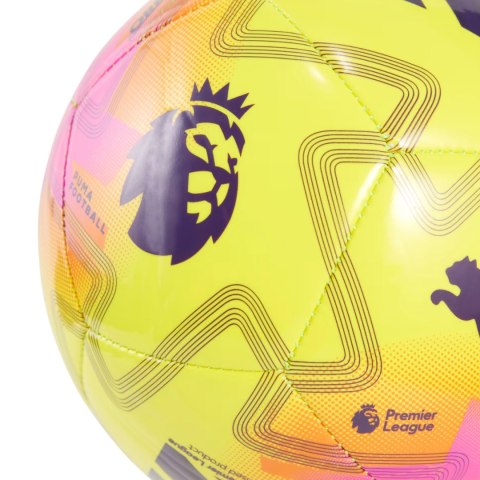 Piłka nożna Puma Orbita Mini Premier League Lights żółto-różowa 84722 01