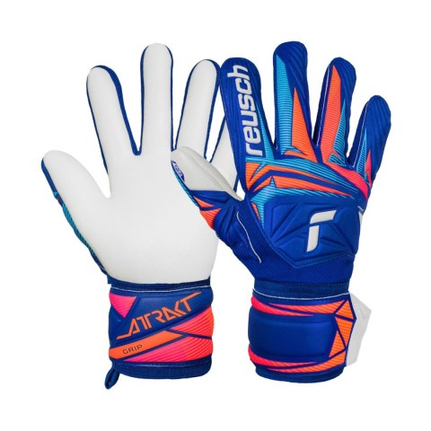 Rękawice bramkarskie Reusch Attrakt Grip niebieskie 5670815 4126