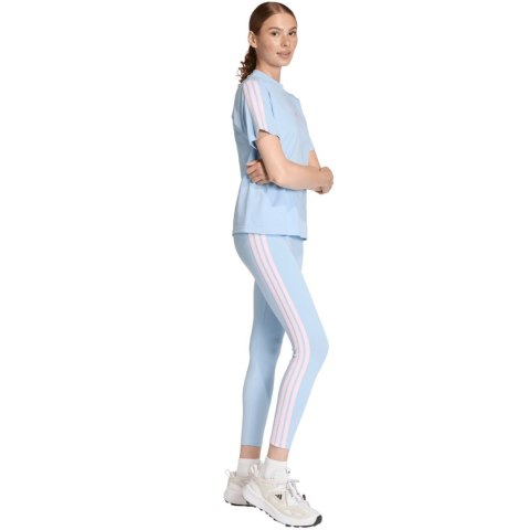 Legginsy damskie adidas Essentials 3-Stripes Cotton błękitne KD2352