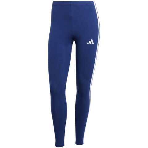 Legginsy damskie adidas Essentials 3-Stripes Cotton ciemnoniebieskie JE0067