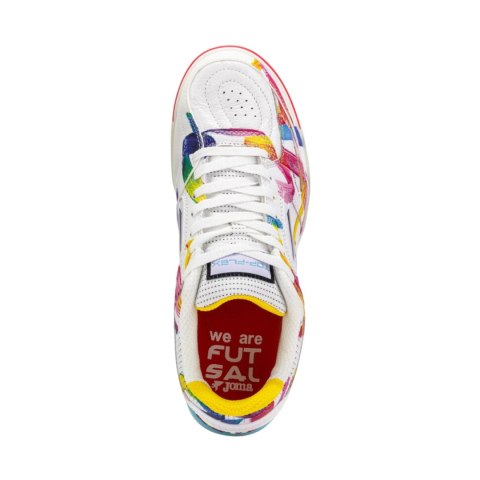 Buty piłkarskie Joma Top Flex Indoor 2676 białe TOPS2676IN