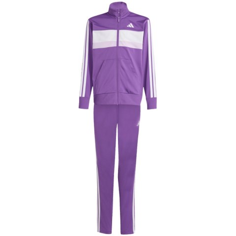 Dres dla dzieci adidas Seasonal Essentials Tiberio 3-Stripes fioletowy KC2125
