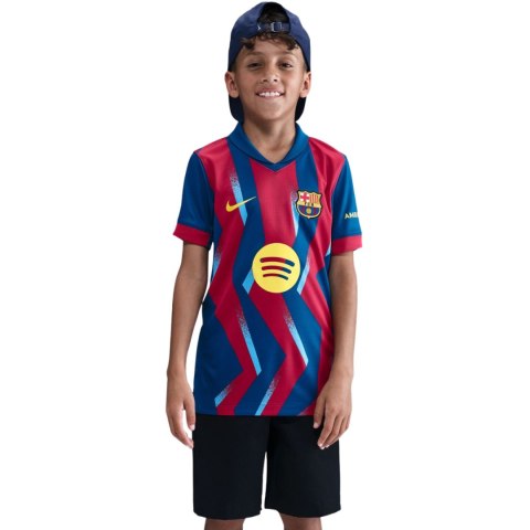 Koszulka dla dzieci Nike FC Barcelona Stadium 25/26 granatowo-czerwona FZ1307 432