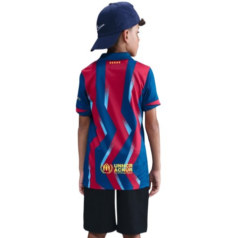 Koszulka dla dzieci Nike FC Barcelona Stadium 25/26 granatowo-czerwona FZ1307 432